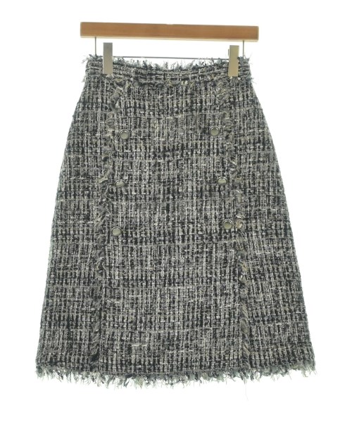 MSGM エムエスジーエム ひざ丈スカート レディース 40(M位) 黒x白(ツイード) 【中古】【古着】