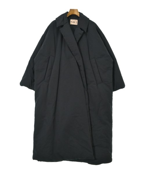 PLAN C プランシー ダウンコート レディース 36(XS位) 黒 【中古】【古着】