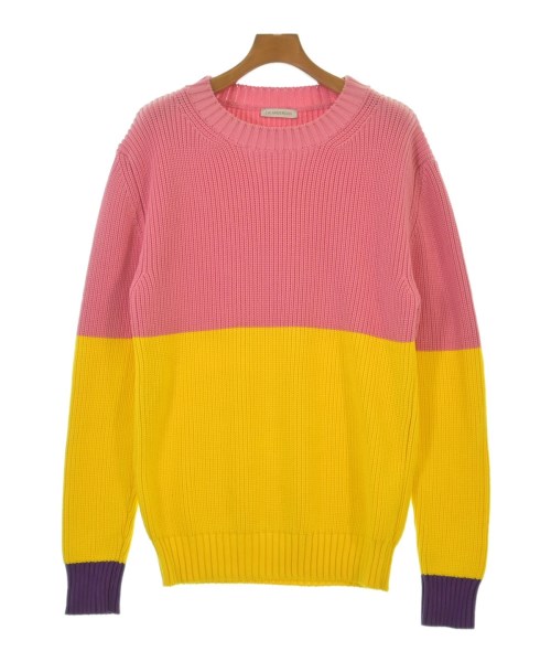 JW Anderson ジェイダブリューアンダーソンニット・セーター メンズ L サクラ色x黄x紫【中古】【古着】