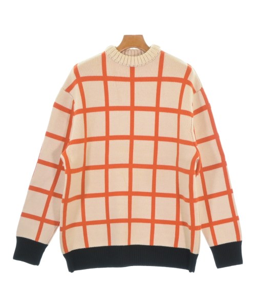 JW Anderson ジェイダブリューアンダーソンニット・セーター メンズ L 象牙色xオレンジ色(読み合わせる)【中古】【古着】
