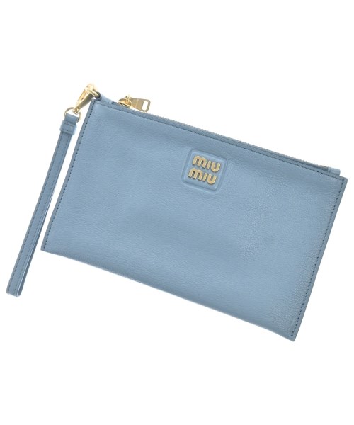 Miu Miu ミュウミュウ ポーチ レディース - 青 【中古】【古着】