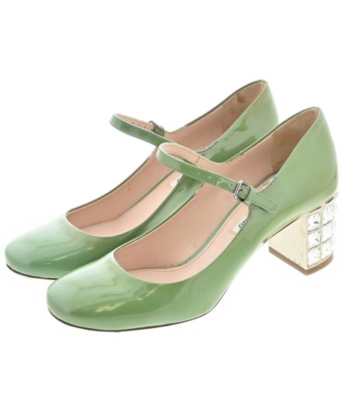 Miu Miu ミュウミュウ パンプス レディース EU36(22.5cm位) 緑 【中古】【古着】
