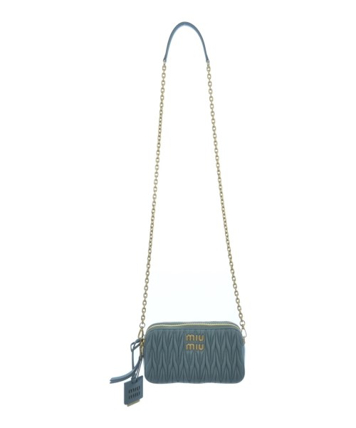 Miu Miu ミュウミュウ ショルダーバッグ レディース - 青 【中古】【古着】