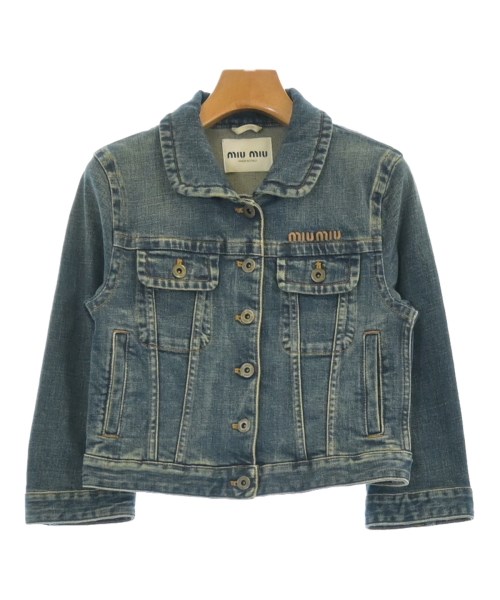 ミュウミュウ miumiu デニムベスト　ジャケット ジージャン ミュウミュウ miumiu デニムベスト ジャケット ジージャン