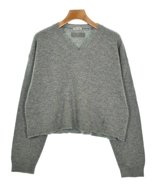 Miu Miu ミュウミュウニット・セーター レディース 46(XL位) グレー【中古】【古着】｜RAGTAG（ブランド古着のラグタグ）
