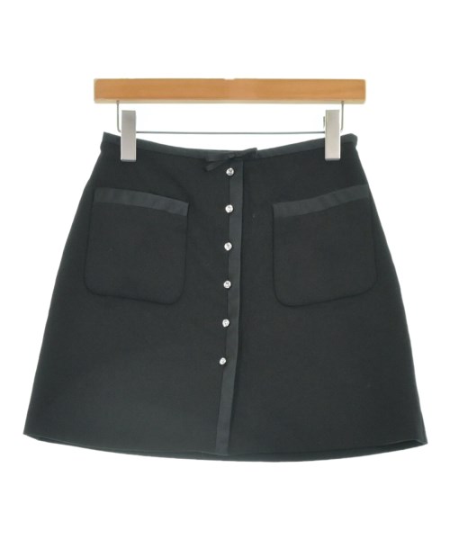 Miu Miu ミュウミュウミニスカート レディース 42(M位) 黒【中古】【古着】|RAGTAG(ブランド古着のラグタグ)