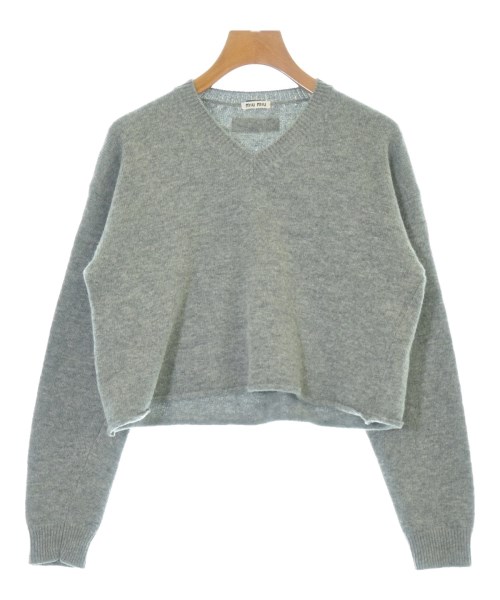 Miu Miu ミュウミュウ ニット・セーター レディース 38(S位) グレー 【中古】【古着】