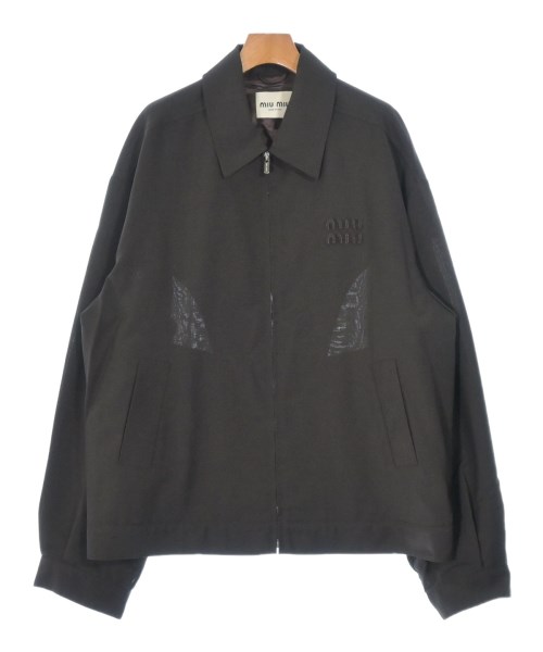 Miu Miu ミュウミュウ ブルゾン（その他） レディース 44(L位) 茶 【中古】【古着】