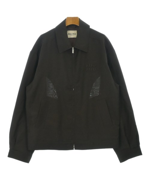 Miu Miu ミュウミュウブルゾン（余分の物） レディース 40(M位) 茶【中古】【古着】