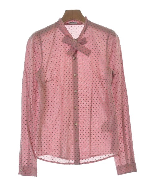 Miu Miu ミュウミュウドレスシャツ レディース 40(M位) サクラ色x緑【中古】【古着】