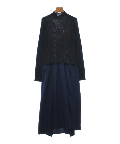 Y's ワイズワンピース レディース 1(XS位) 黒x紺【中古】【古着】|RAGTAG(ブランド古着のラグタグ)