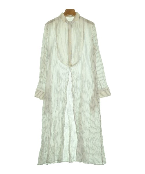 Y's ワイズシャツワンピース レディース 1(XS位) 白x紫(ストライプ)【中古】【古着】|RAGTAG(ブランド古着のラグタグ)