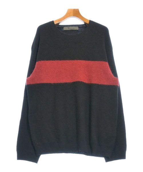 Y\u0027s for men ワイズフォーメンニット・セーター メンズ 3(L位) 黒x赤【中古】【古着】