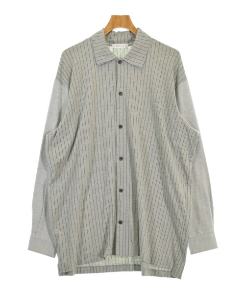 Y\u0027s for men ワイズフォーメンカジュアルシャツ メンズ -(L位) 薄墨色x黒(縞模様)【中古】【古着】 カジュアルシャツ-トップス