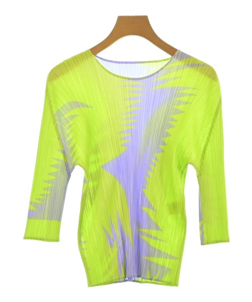 PLEATS PLEASE プリーツプリーズ ブラウス レディース 3(L位) 黄緑x紫 【中古】【古着】 18,944円
