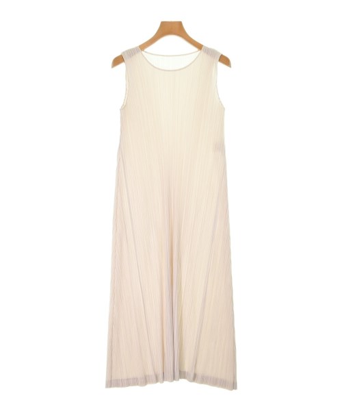 PLEATS PLEASE プリーツプリーズワンピース レディース 3(L位) サクラ色ベージュ【中古】【古着】 レディースファッション-ワンピース