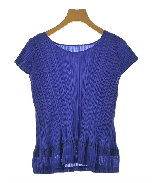 PLEATS PLEASE プリーツプリーズ ブラウス レディース 3(L位) 青紫 【中古】【古着】