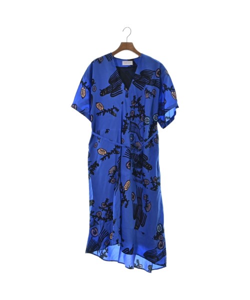 christian wijnants クリスチャンワイナンツ ワンピース レディース 36(XS位) 青x黒xピンク等(総柄) 【中古】【古着】