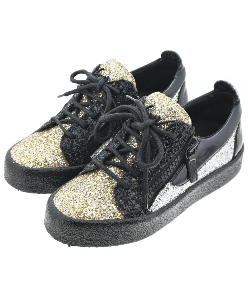 GIUSEPPE ZANOTTI DESIGN ジュゼッペザノッティーデサインスニーカー レディース EU35(21.5糎位) 黒xゴールドxしろがね色【中古】【古着】