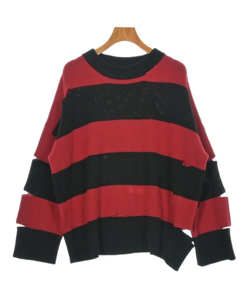Pier Antonio Gaspari ピエール　アントニオ　ガスパリ ニット・セーター レディース 42(M位) 赤x紺(ボーダー) 【中古】【古着】