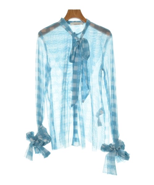 LIVIANA CONTI リビアナコンティ ブラウス レディース 38(S位) 水色x白(チェック) 【中古】【古着】