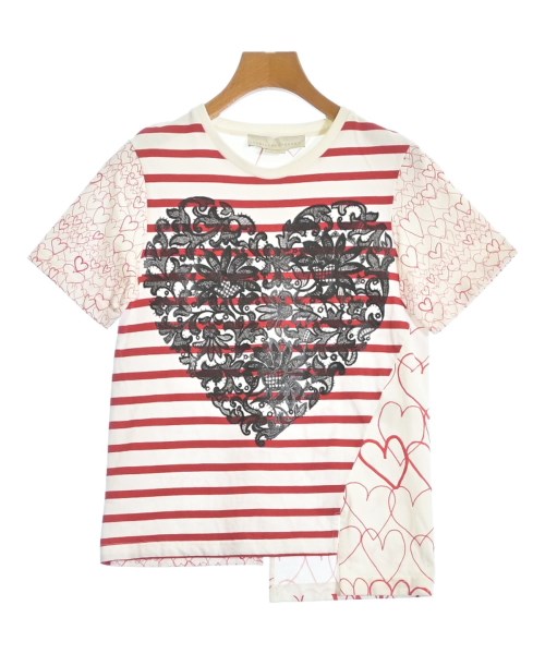 STELLA McCARTNEY ステラマッカートニー Tシャツ・カットソー レディース 36(XS位) 白x赤x黒(総柄) 【中古】【古着】