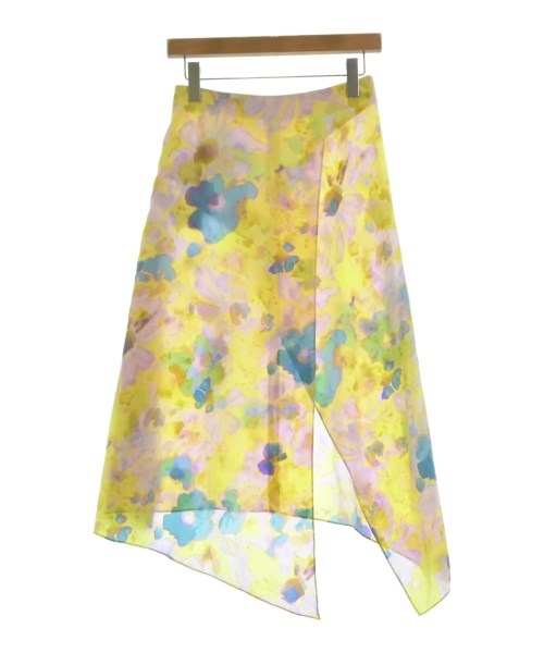 STELLA McCARTNEY ステラマッカートニー ひざ丈スカート レディース 36(XS位) 黄xピンクx水色等(花柄) 【中古】【古着】 22,496円