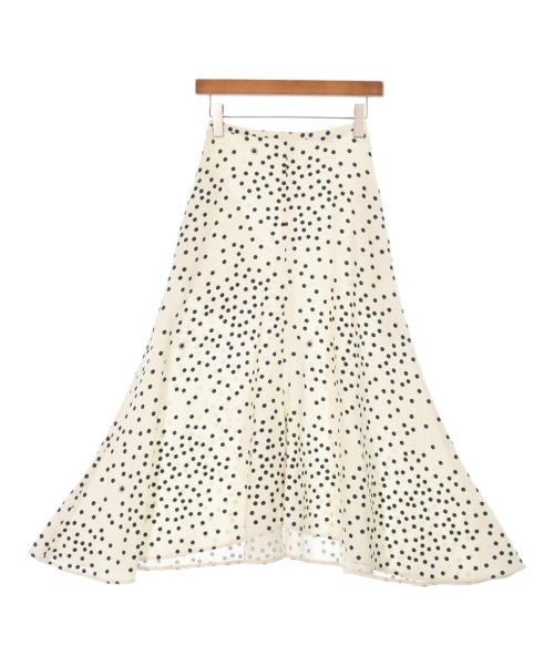 STELLA McCARTNEY ステラマッカートニー ロング・マキシ丈スカート レディース 34(XXS位) 白x黒(ドット) 【中古】【古着】