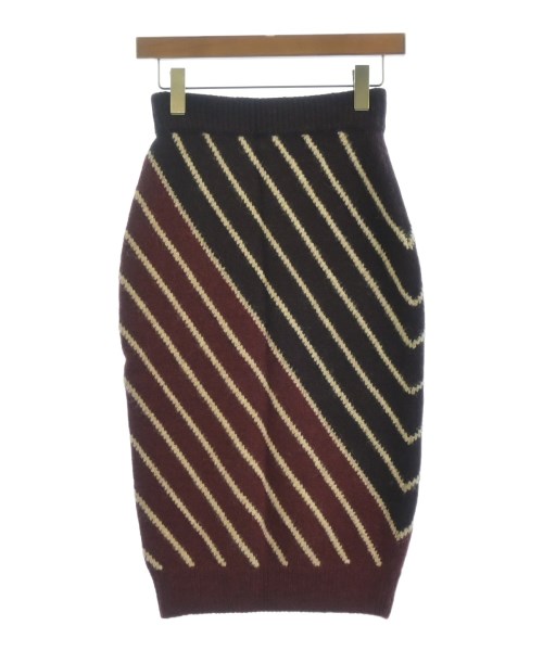 STELLA McCARTNEY ステラマッカートニーロング・マキシ丈スコート レディース 36(XS位) 茶x白(縞模様)【中古】【古着】