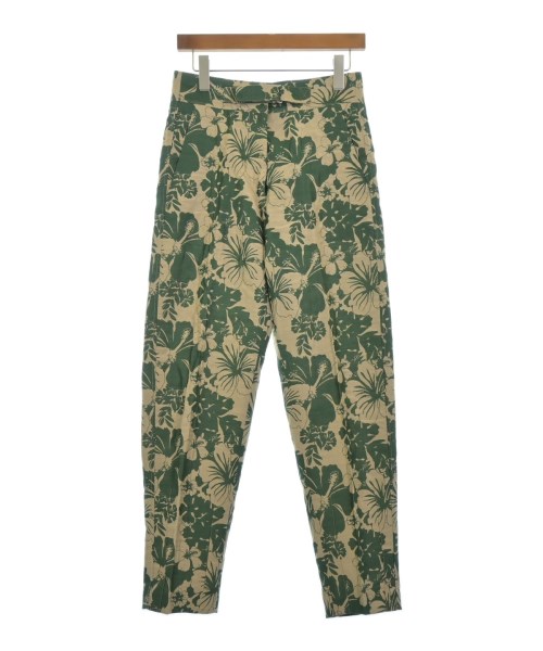STELLA McCARTNEY ステラマッカートニー スラックス レディース 36(XS位) ベージュx緑(ボタニカル) 【中古】【古着】