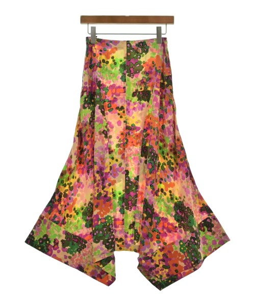 STELLA McCARTNEY ステラマッカートニーロング・マキシ丈スコート レディース 36(XS位) 黄x緑xサクラ色等(総柄)【中古】【古着】
