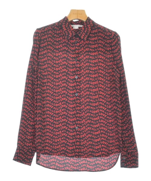 STELLA McCARTNEY ステラマッカートニー ドレスシャツ レディース 36(XS位) 黒x赤(総柄) 【中古】【古着】