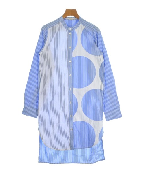 STELLA McCARTNEY ステラマッカートニー シャツワンピース レディース 34(XXS位) 水色x白x青(ストライプ) 【中古】【古着】