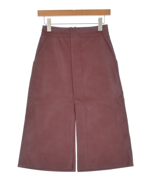 STELLA McCARTNEY ステラマッカートニー ひざ丈スカート レディース 34(XXS位) エンジ 【中古】【古着】