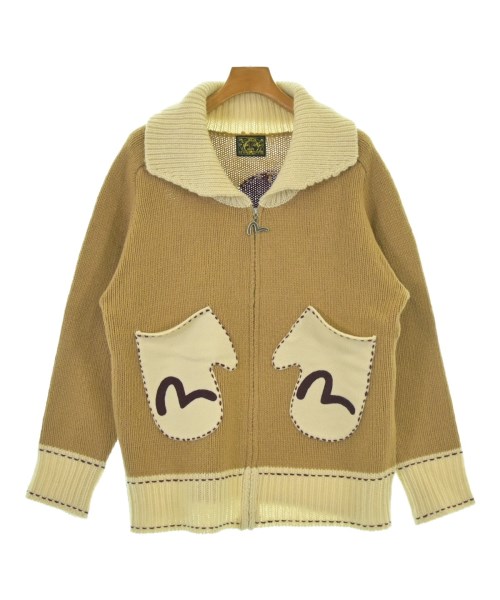 EVISU エビスカーディガン メンズ 42(L位) 茶xベージュ【中古】【古着】