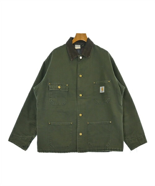 Carhartt カーハート モス カーキ カバーオール 90's Carhartt モスグリーンカバーオールワークジャケット