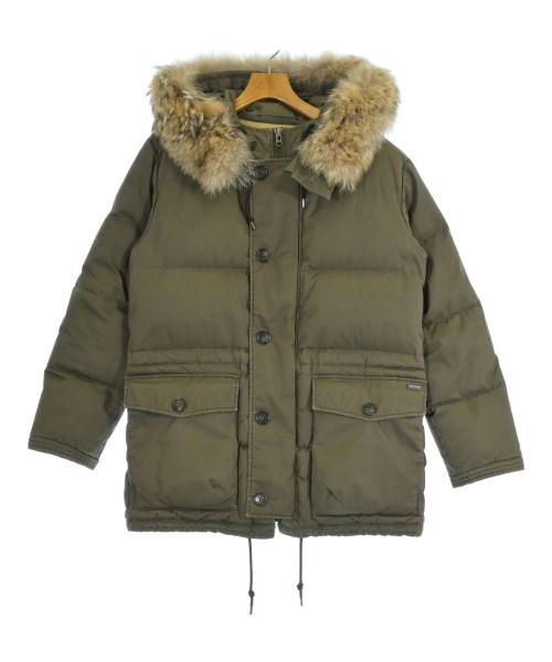 WOOLRICH ウールリッチ ダウンコート メンズ S カーキ 【中古】【古着】