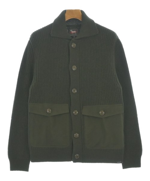 WOOLRICH ウールリッチカーディガン メンズ M 緑【中古】【古着】