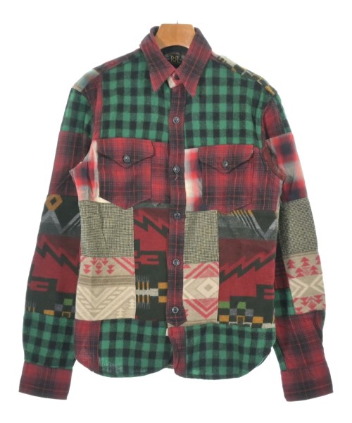 RRL ダブルアールエル カジュアルシャツ メンズ XS 赤x緑xベージュ等(総柄) 【中古】【古着】