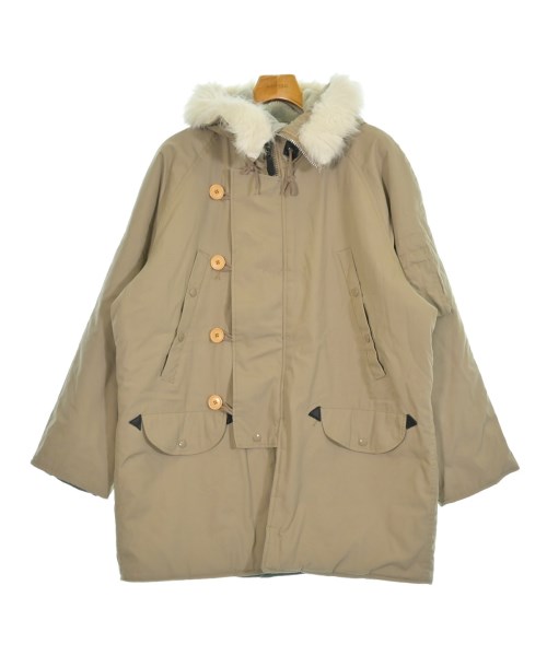 MILITARY ミリタリーモッズコート メンズ 38(XL位) ベージュ【中古】【古着】