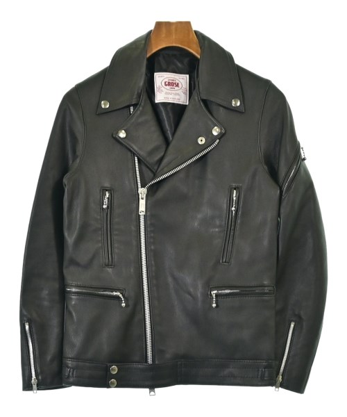 JAMES GROSE ジェームスグロース ライダース メンズ 34(S位) 黒 【中古】【古着】 48,900円