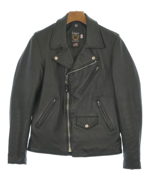 楽天市場】SCHOTT シングルライダースジャケット 34 黒 ショット 642
