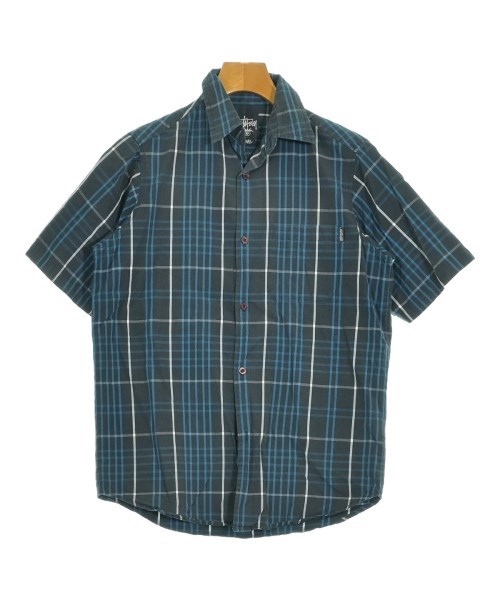 STUSSY ステューシー カジュアルシャツ メンズ S 紺系x青x白(チェック) 【中古】【古着】