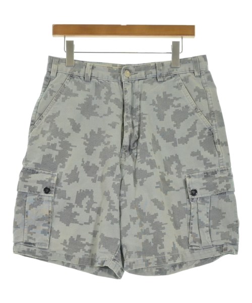 STUSSY ステューシー ショートパンツ メンズ 32(L位) カーキ系xグレー(総柄) 【中古】【古着】