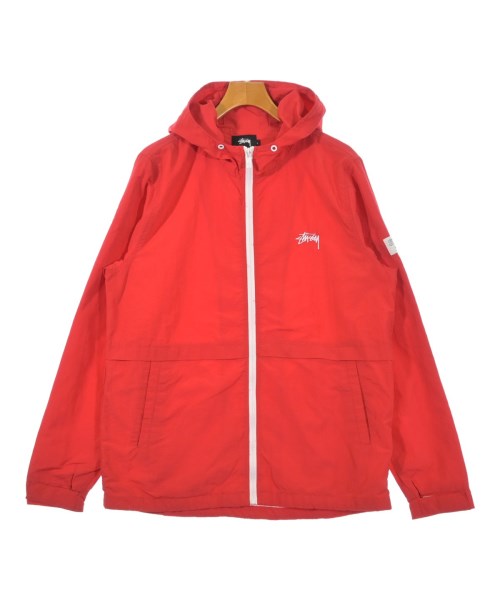 STUSSY ステューシー マウンテンパーカー メンズ L 赤x白 【中古】【古着】