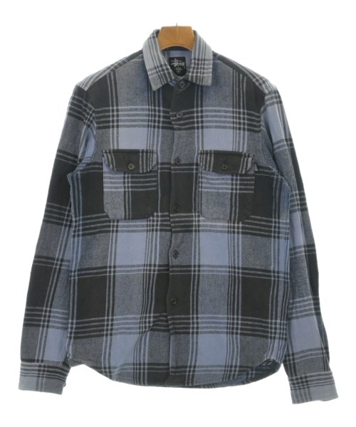 STUSSY ステューシーカジュアルシャツ メンズ S 紺x水色(チェック)【中古】【古着】|RAGTAG(ブランド古着のラグタグ)