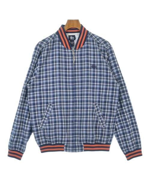 STUSSY ステューシーブルゾン(その他) メンズ L 紺x白x青等(チェック)【中古】【古着】|RAGTAG(ブランド古着のラグタグ)