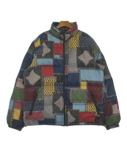 STUSSY ステューシーダウンジャケット/ダウンベスト メンズ L 青x赤x黄等(総柄)【中古】【古着】|RAGTAG(ブランド古着のラグタグ)
