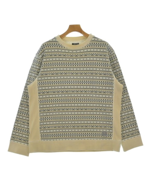 STUSSY ステューシースウェット メンズ L ベージュx白x薄墨色(総柄)【中古】【古着】