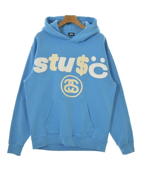 STUSSY ステューシーパーカー メンズ L 水色系x黒系x象牙色等【中古】【古着】